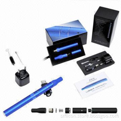 Dry herb vaporizer with 650mAh battery capacity